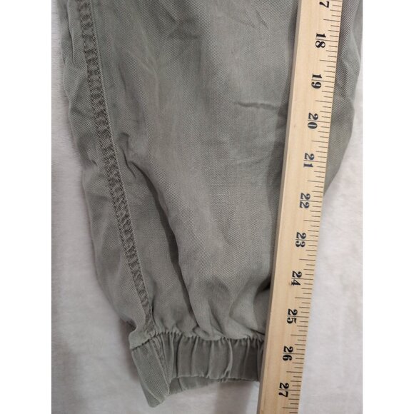 C&C California Cargo Jogger Pants Women L Green Minimalist Travel Elastic Wasit - Picture 13 of 13